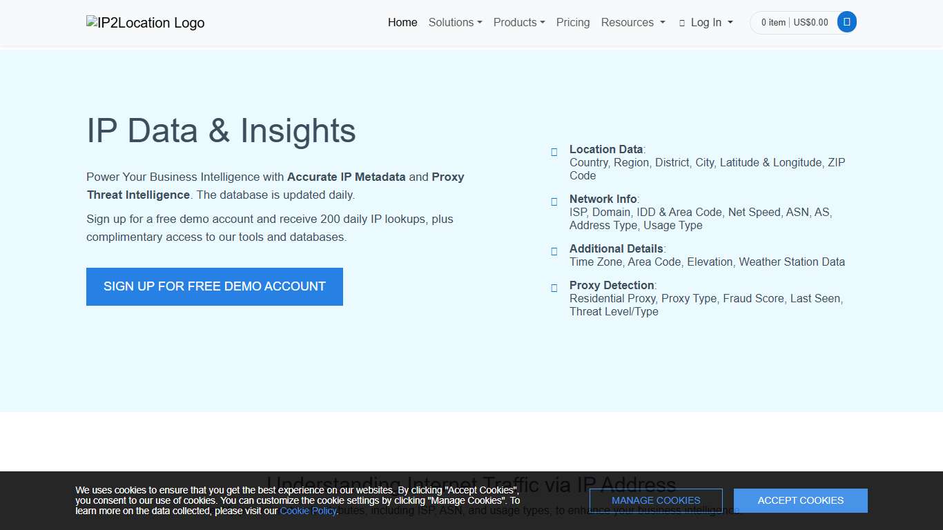 IP Address to IP Location and Proxy Information IP2Location